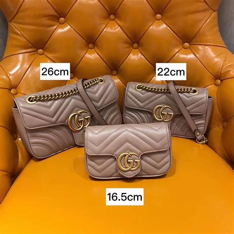 gucci marmont 22cm vs 26cm